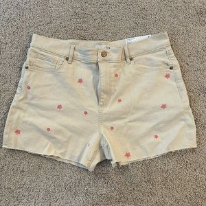 NWT Loft Star Cutoff Short High Rise
